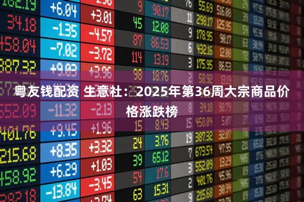 粤友钱配资 生意社：2025年第36周大宗商品价格涨跌榜