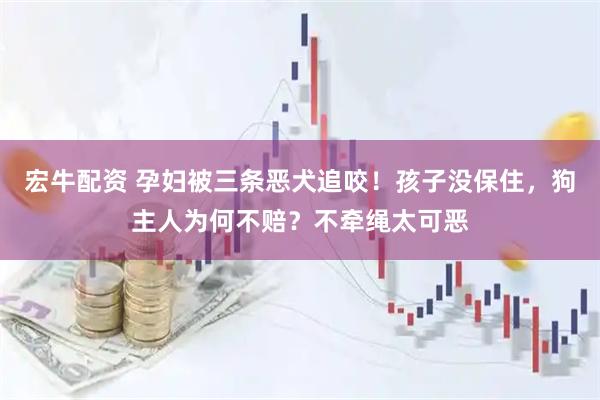 宏牛配资 孕妇被三条恶犬追咬！孩子没保住，狗主人为何不赔？不牵绳太可恶
